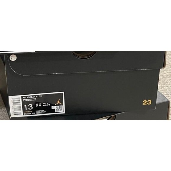 Jordan 1 Low White Black Men\'s - 553558 132 - US - Men\'s 13 - NEW main image 4